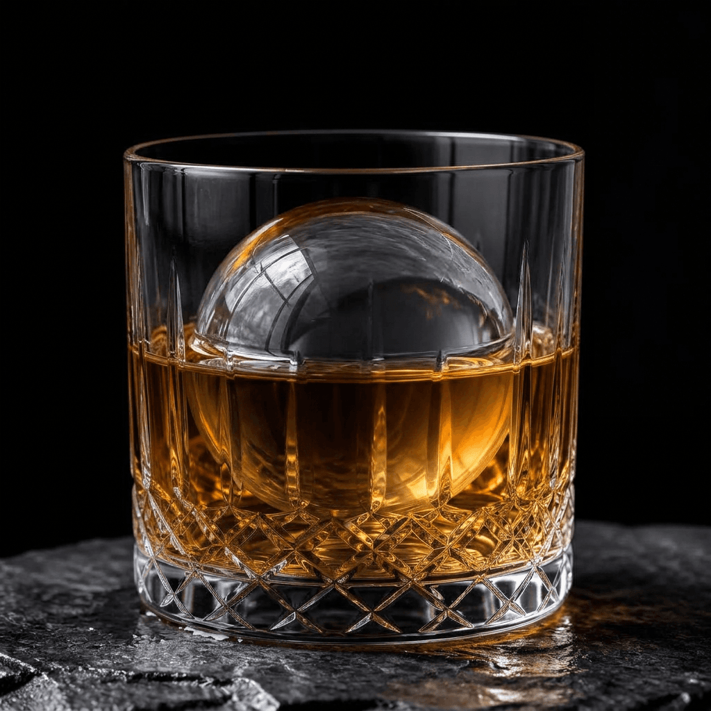 Sphere Clear Ice im Cocktailglas